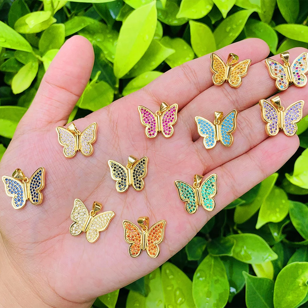top quality cz micro pave gold plated butterfly charm pendant,rainbow cubic zirconia butterfly shaped necklace charm accessory
top quality cz micro pave gold plated butterfly charm pendant,rainbow cubic zirconia butterfly shaped necklace charm accessory