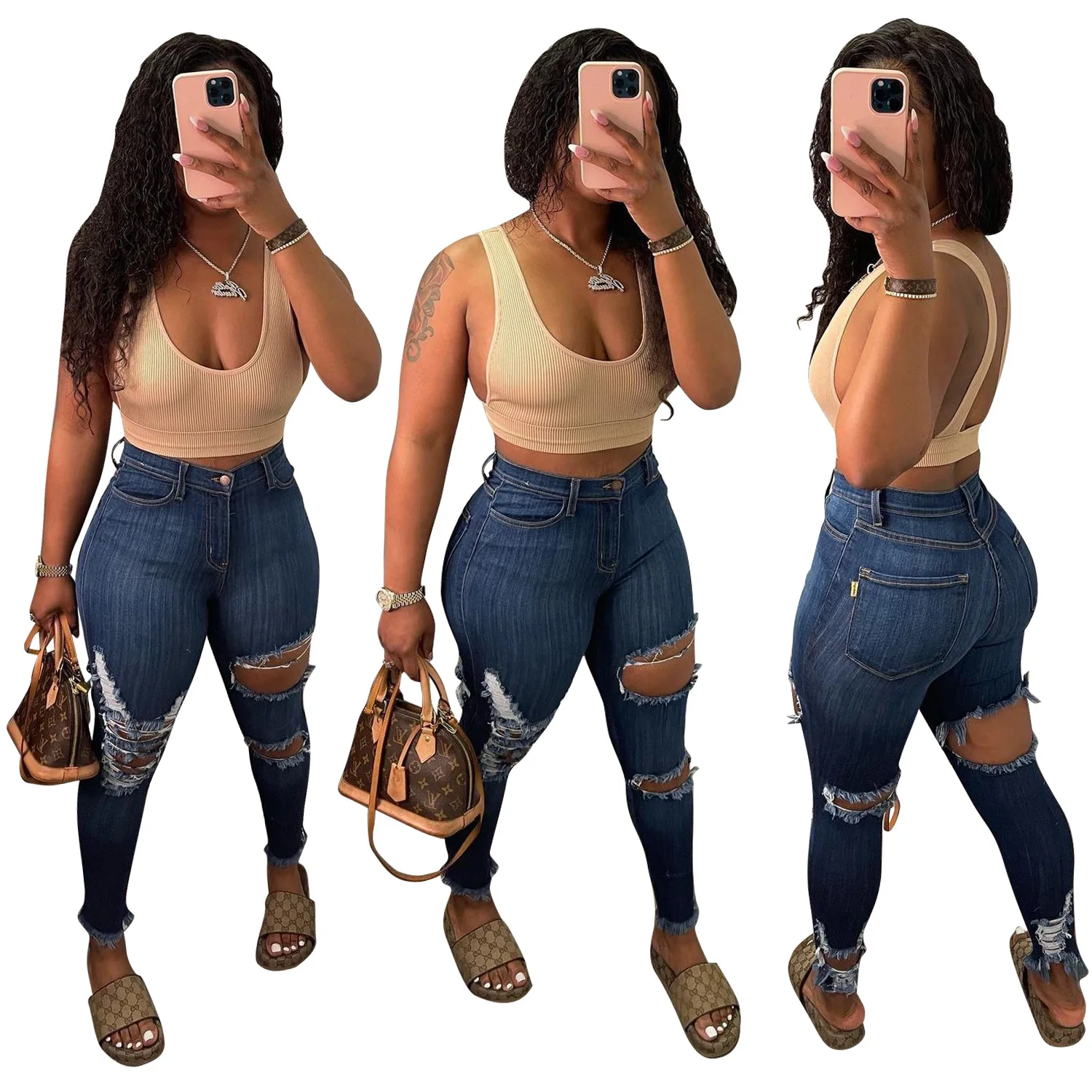 D8458 Fashion dropshipping reseller skinny washed women's trousers pocket hole women jeans denim ripped scratched women's jeans
D8458 Fashion dropshipping reseller skinny washed women's trousers pocket hole women jeans denim ripped scratched women's jeans