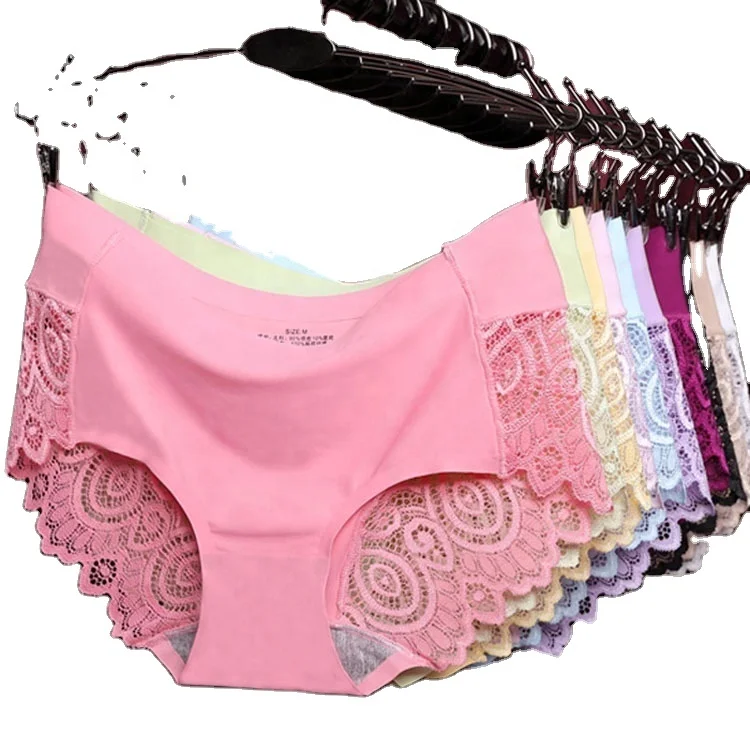 Wholesale Women Sexy Traceless Underwear Lace Seamless Panties Girls New Design Underwear, Black,blue,pink,dark pink,purple,light yellow
Wholesale Women Sexy Traceless Underwear Lace Seamless Panties Girls New Design Underwear, Black,blue,pink,dark pink,purple,light yellow