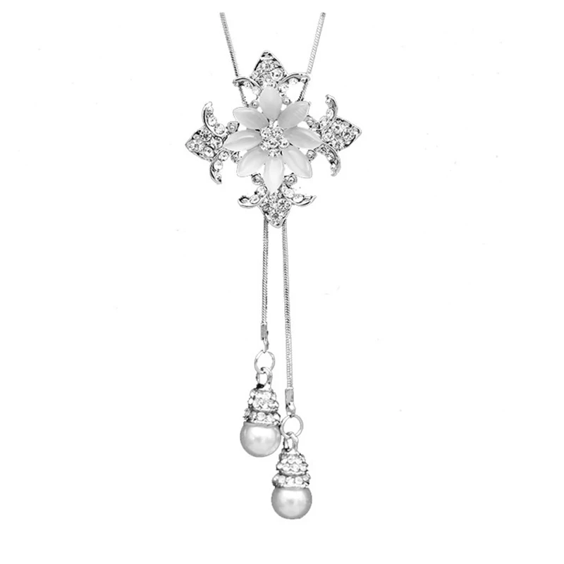 2021 Fashionable Flower Pendant Necklace Feminine Opal Jewelry Long Necklace for Parties
2021 Fashionable Flower Pendant Necklace Feminine Opal Jewelry Long Necklace for Parties