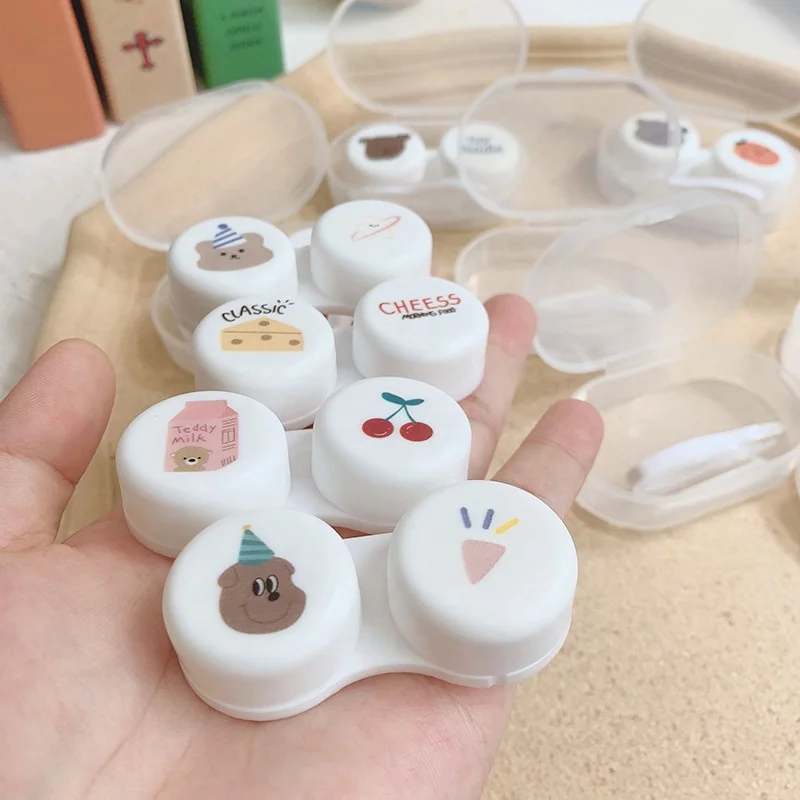 cute eye contact lenses cases travel transparent cosmetic contact lenses case
cute eye contact lenses cases travel transparent cosmetic contact lenses case