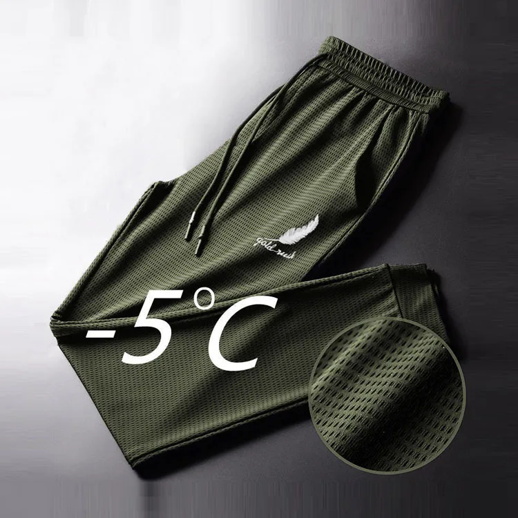 Youth Mesh Ice Silk Casual Pants Men's Slim Fit Feet Large Size Quick-drying Sweatpants Drawstring pants for student juvenile
Youth Mesh Ice Silk Casual Pants Men's Slim Fit Feet Large Size Quick-drying Sweatpants Drawstring pants for student juvenile