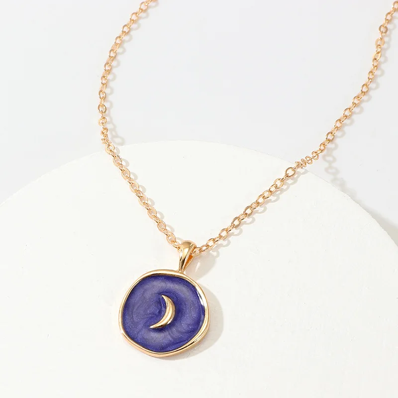 Simple Stars Moon Lover Necklaces Fashion Europen Women Alloy Long Heart Round Pendant Necklace Jewelry For Valentine's Day, Pink,white,blue
Simple Stars Moon Lover Necklaces Fashion Europen Women Alloy Long Heart Round Pendant Necklace Jewelry For Valentine's Day, Pink,white,blue