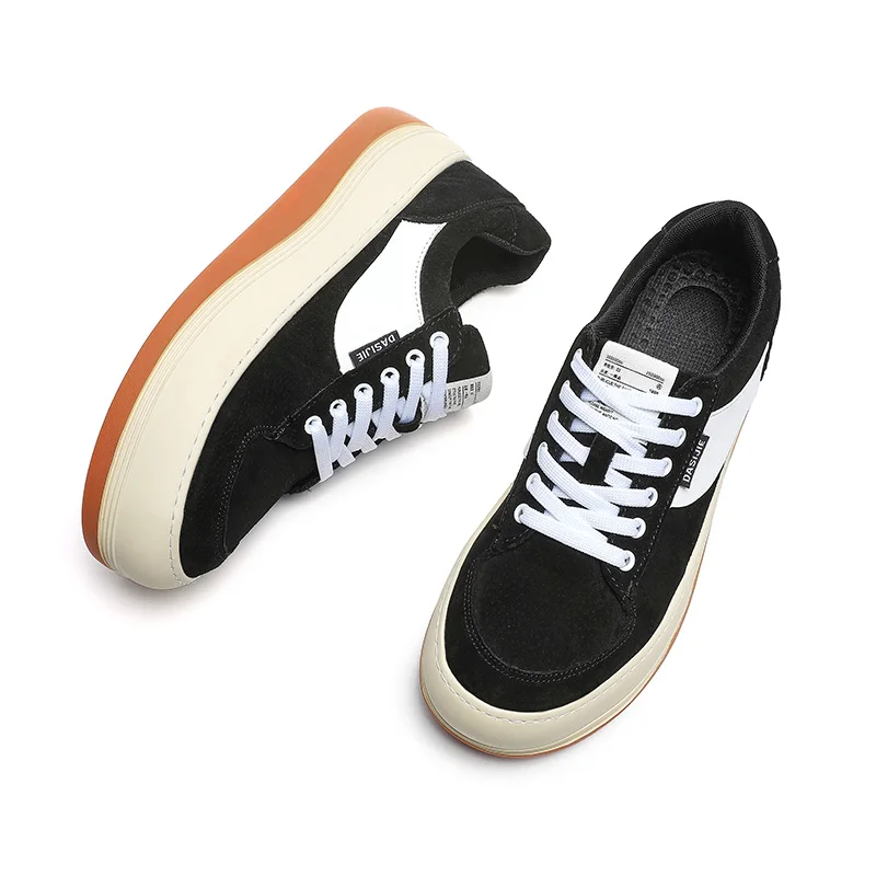 High quality Genuine Leather Big head bread shoes thick soles non-slip breathable fashion fashion sneaker couple shoes, Three color
High quality Genuine Leather Big head bread shoes thick soles non-slip breathable fashion fashion sneaker couple shoes, Three color