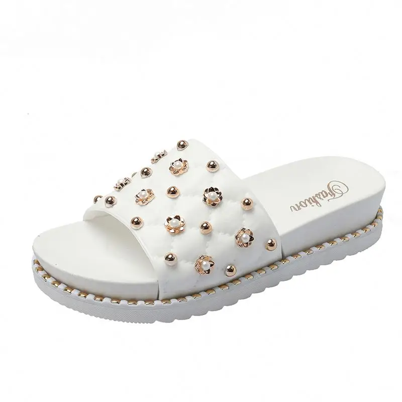 Summer Diamond Pearl Beach Sandals Fancy Ladies Slide Slippers Sandals, Black / white / pink / green
Summer Diamond Pearl Beach Sandals Fancy Ladies Slide Slippers Sandals, Black / white / pink / green