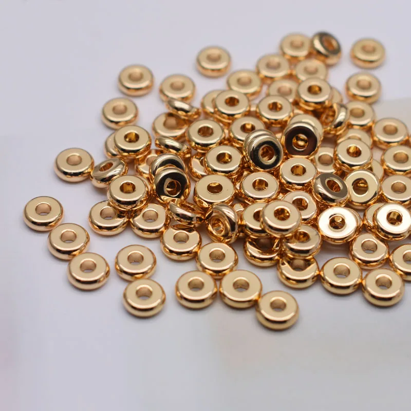 Jewelry Accessory Gold Spacers Beads Accessories for Bracelets Copper spacer loose beads for jewelry making Color protection
Jewelry Accessory Gold Spacers Beads Accessories for Bracelets Copper spacer loose beads for jewelry making Color protection