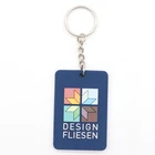 China Manufacturer Custom Embossed Logo Soft Pvc Keychain