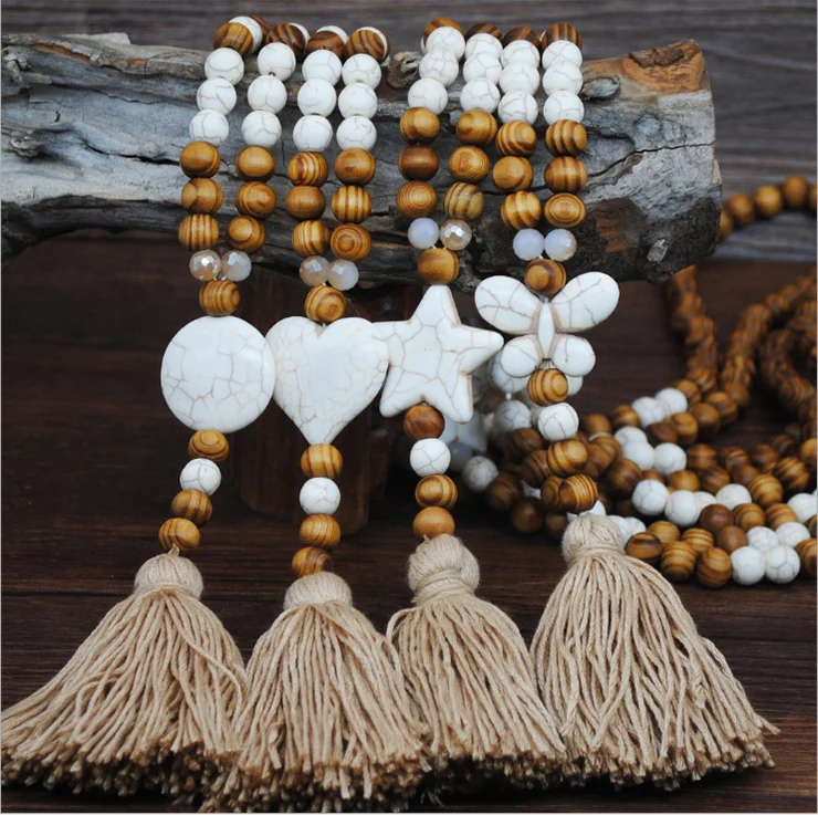 White Turquoise Tassel Sweater Bead Chain,Wooden Tassel Bead Long Necklace, Picture
White Turquoise Tassel Sweater Bead Chain,Wooden Tassel Bead Long Necklace, Picture