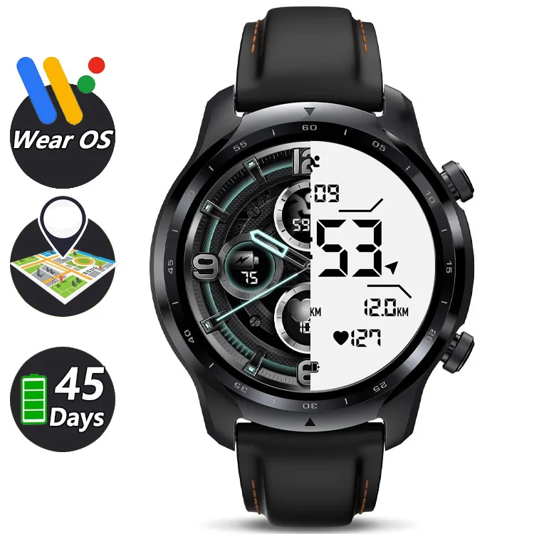 TicWatch Pro 3 GPS Wear OS Smart Watch OMOLED 454*454 Dual Layer Display 577mAh 45 Days Qualcomm Pool Swimming Sports SmartWatch
TicWatch Pro 3 GPS Wear OS Smart Watch OMOLED 454*454 Dual Layer Display 577mAh 45 Days Qualcomm Pool Swimming Sports SmartWatch