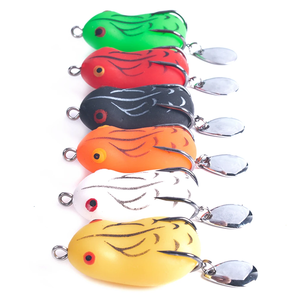 42mm 8g 50mm 14g High Quality Frog Lure Artificial Fishing Lure Bass Bait Frog, 6 colors
42mm 8g 50mm 14g High Quality Frog Lure Artificial Fishing Lure Bass Bait Frog, 6 colors
