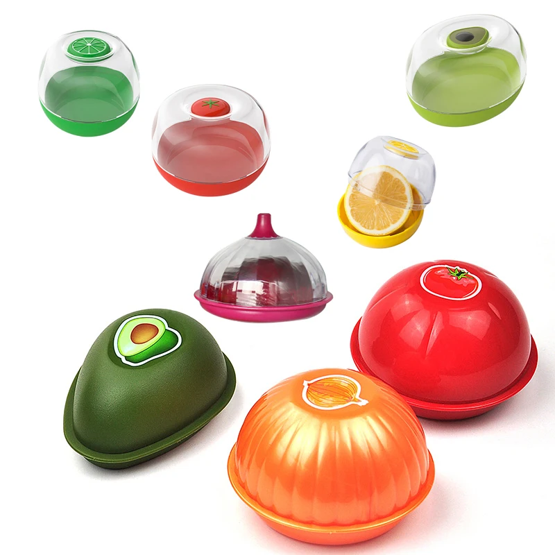 Kingwise New Design Unique Kitchen Tools Fruit Vegetable Shape Onion Avocado Tomato Keeper Storage Boxes Bins Food Container
Kingwise New Design Unique Kitchen Tools Fruit Vegetable Shape Onion Avocado Tomato Keeper Storage Boxes Bins Food Container