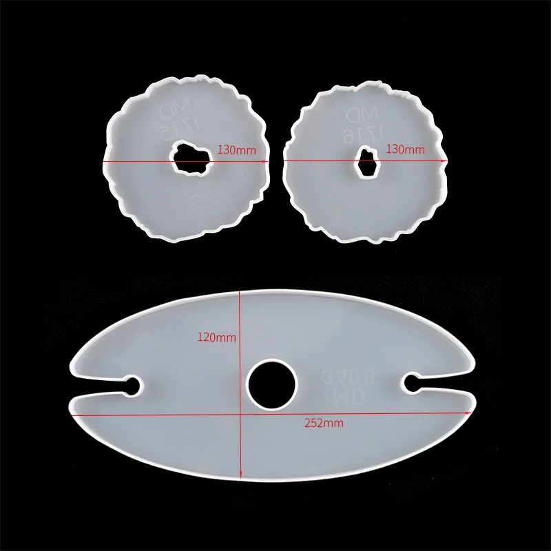 3Pcs Coaster Wine Cup Holder DIY Crystal Epoxy Resin Glass Shelf Tray Mold Coaster Irregular Mold 
3Pcs Coaster Wine Cup Holder DIY Crystal Epoxy Resin Glass Shelf Tray Mold Coaster Irregular Mold
