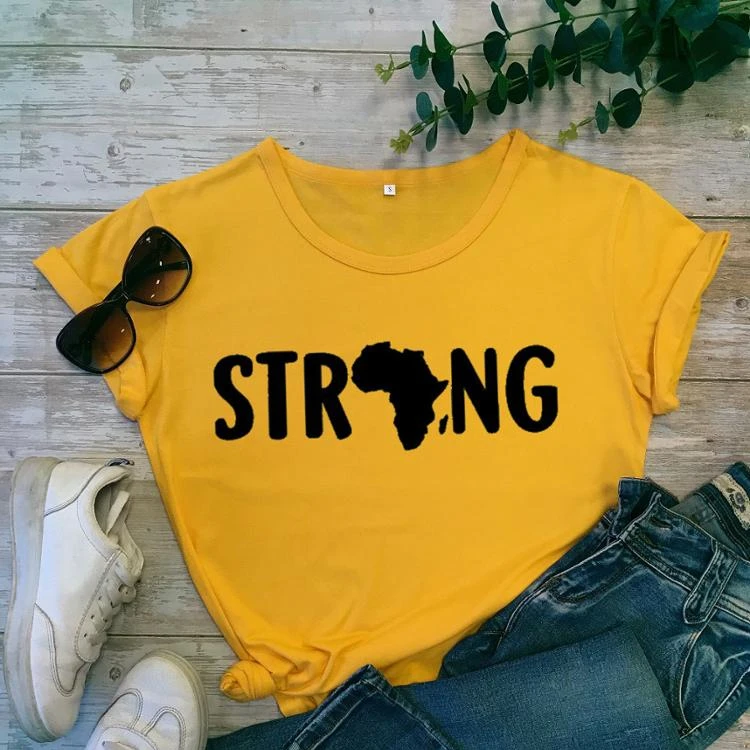 Africa Strong Africa Map Fashion Trend Street Casual Cotton Short Sleeve Women Men T Shirts
Africa Strong Africa Map Fashion Trend Street Casual Cotton Short Sleeve Women Men T Shirts