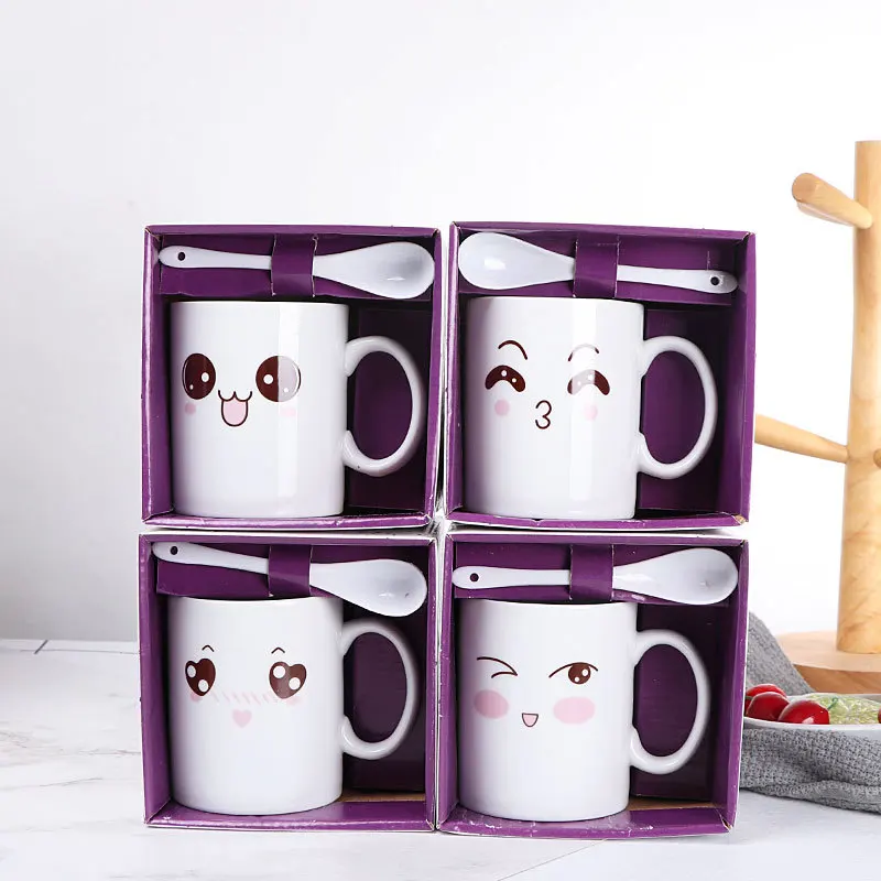 QIAN HU Decoration Competitive Price Mugs with Customized Both Logo Ceramic Mug Milk Cup with Spoon Promotion Gift, White color
QIAN HU Decoration Competitive Price Mugs with Customized Both Logo Ceramic Mug Milk Cup with Spoon Promotion Gift, White color