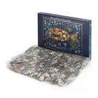 Custom Eco-friendly Puzzle Animal Fish Image Picture Printing Adult Puzzle Cardboard 1000 Pieces Jigsaw
