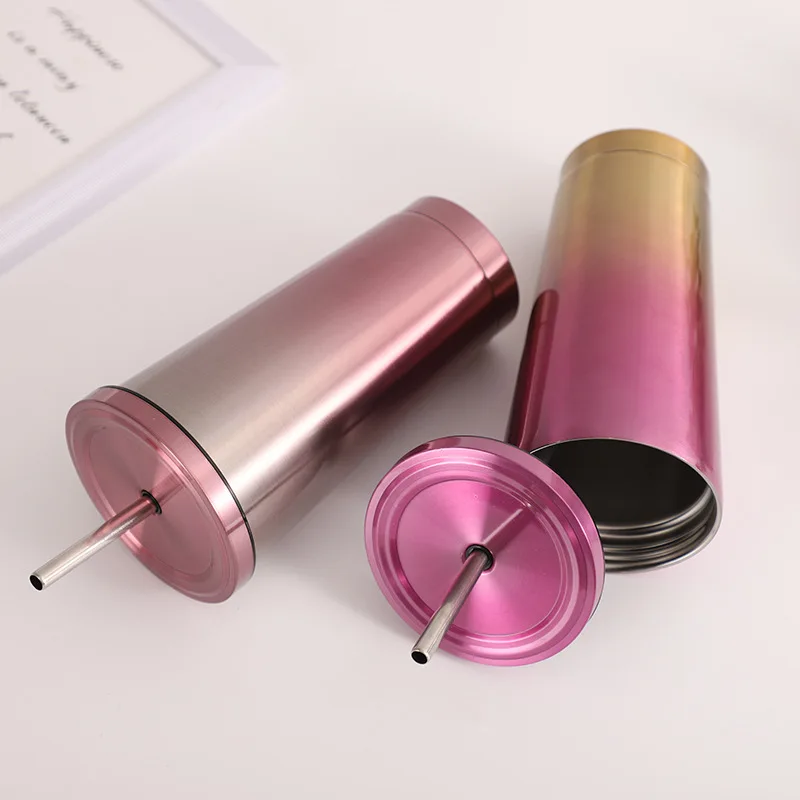 EE125 Gradient Color Custom Metal Bubble Tea Cup Coffee Mug Wide Mouth Stainless Steel Water Cup Vacuum Insulated Water Bottle
EE125 Gradient Color Custom Metal Bubble Tea Cup Coffee Mug Wide Mouth Stainless Steel Water Cup Vacuum Insulated Water Bottle