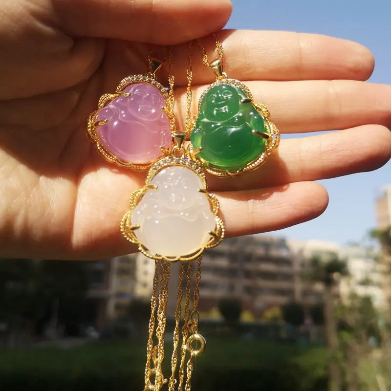 statue bouddha Necklace Multi Color Maitreya Buddha Diamond Green Red Jade Pendant Necklace religious jewelry
statue bouddha Necklace Multi Color Maitreya Buddha Diamond Green Red Jade Pendant Necklace religious jewelry
