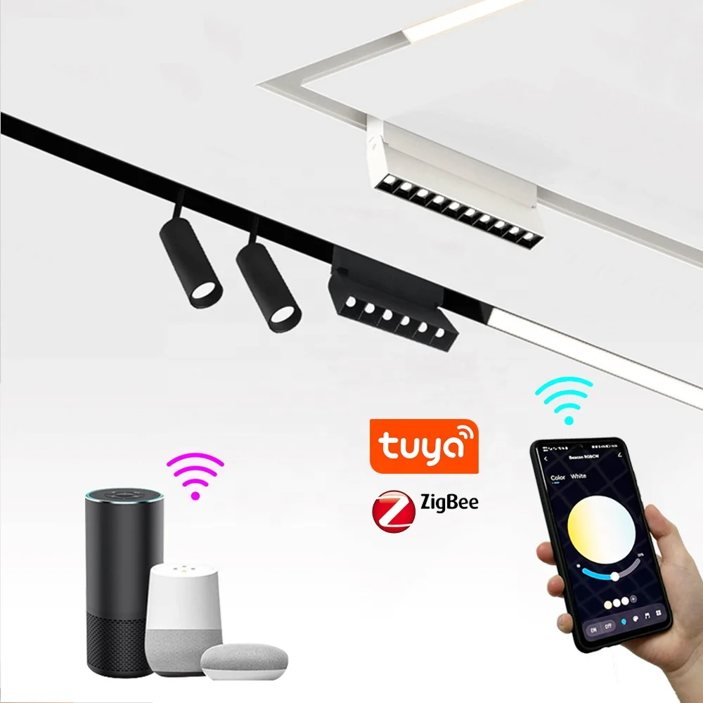 Tuya ZigBee BT Track Lamps Adjustable Magnetic Track Light 48V Smart Magnet Track Light Rail Light
Tuya ZigBee BT Track Lamps Adjustable Magnetic Track Light 48V Smart Magnet Track Light Rail Light