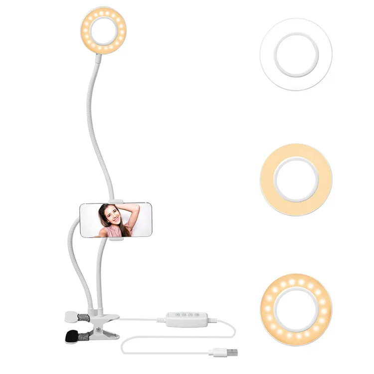 Universal 2 in 1 phone stand holder with selfie ring light for live stream, video chat, makeup and selfie, Black, white
Universal 2 in 1 phone stand holder with selfie ring light for live stream, video chat, makeup and selfie, Black, white
