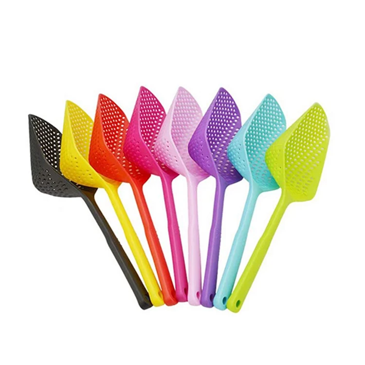 Plastic Shovel Strainers Food Drain Shovel Strainers Nylon Slotted Skimmer with Handle for Cooking Baking
Plastic Shovel Strainers Food Drain Shovel Strainers Nylon Slotted Skimmer with Handle for Cooking Baking