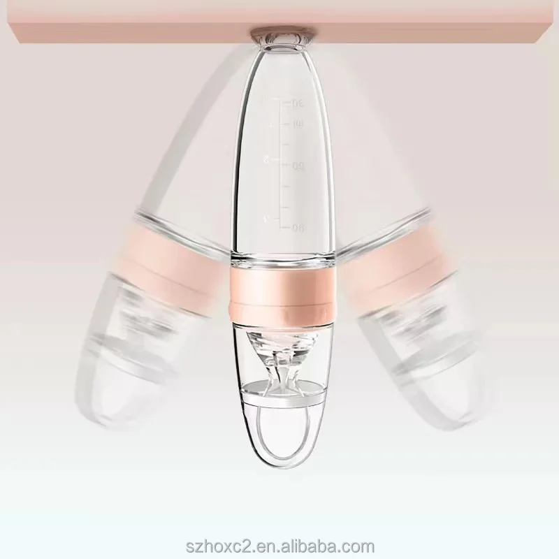 cheap price 90ml baby squeeze feeder bottle food grade baby silicone bottle spoon feeding bottle products, Customized color
cheap price 90ml baby squeeze feeder bottle food grade baby silicone bottle spoon feeding bottle products, Customized color
