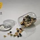 Transparent plastic PET jar for candy, powder can, plastic food can