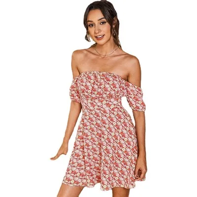 New Style Fashion Vintage Flower Print Off-shoulder Summer Dress Backless Sexy Casual Dress For Women
New Style Fashion Vintage Flower Print Off-shoulder Summer Dress Backless Sexy Casual Dress For Women