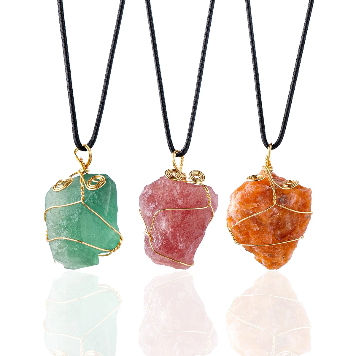 Wholesale natural crystal pendant crystal raw stone metal net pendant crystal decoration
Wholesale natural crystal pendant crystal raw stone metal net pendant crystal decoration