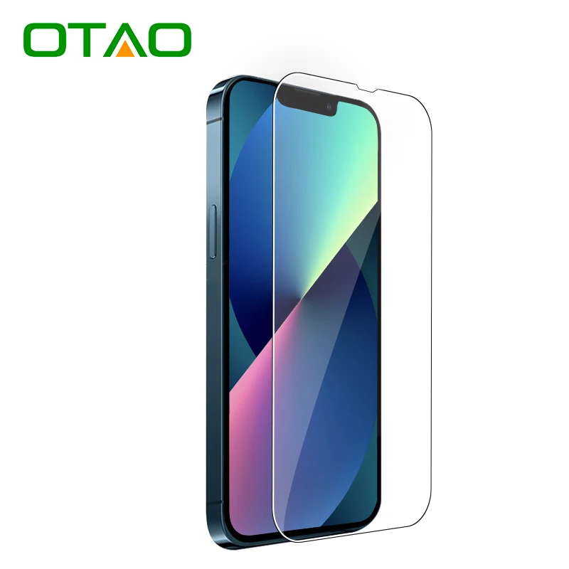 

OTAO Tempered Glass For iPhone 13 12 11 Pro XS Max 8 plus Anti-Spy Bubble Free Case Friendly Easy Installation Screen Protector, Transparent