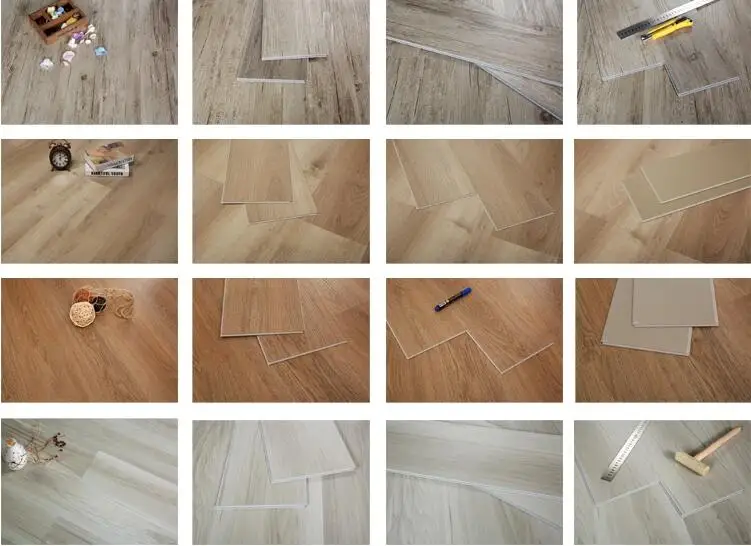 luxury cheap pvc click floor