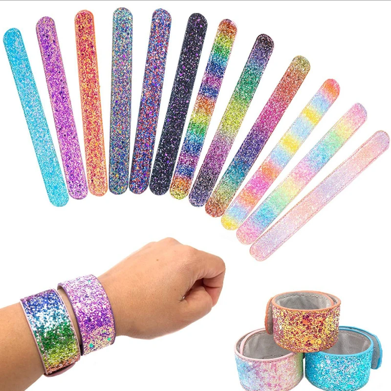 2020 Wholesale New Promotional Colorful Party Patted Bracelet Wristband Sequin Glitter Slap Bracelet, As pictures
2020 Wholesale New Promotional Colorful Party Patted Bracelet Wristband Sequin Glitter Slap Bracelet, As pictures