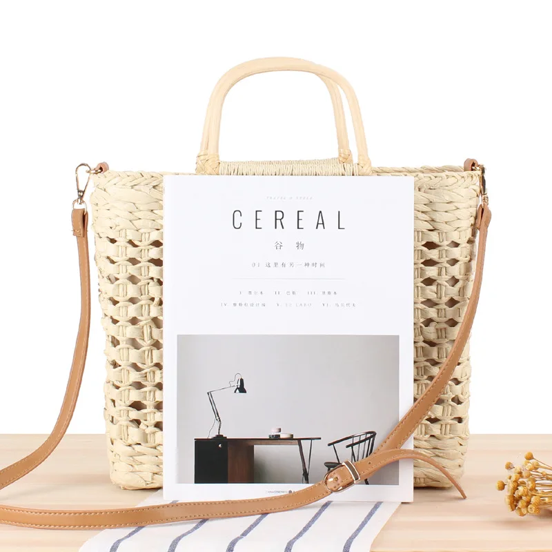 Hot selling ins popular straw woven bag beach handmade hollow hand-woven holiday female bag
Hot selling ins popular straw woven bag beach handmade hollow hand-woven holiday female bag