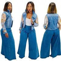 Sequin Sleeve Denim Jacket for Women Fashion Jeans Long Sleeve Female Coat Jacket for Ladies Autumn Fall Winter Ladies RS00098
Sequin Sleeve Denim Jacket for Women Fashion Jeans Long Sleeve Female Coat Jacket for Ladies Autumn Fall Winter Ladies RS00098