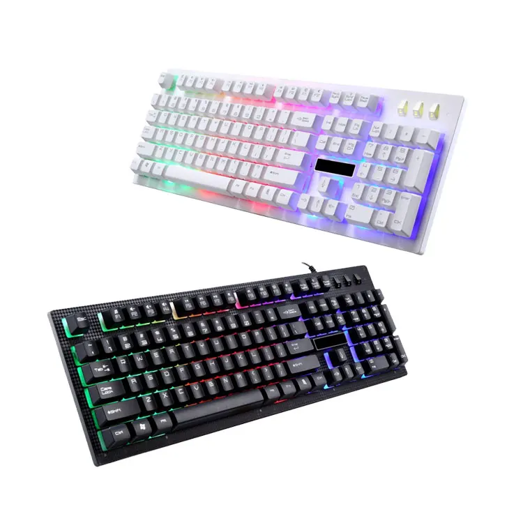 AIWO Waterproof Keyboard High Quality Pubg Keyboard Gaming Maus Mit Tastatur USB Led RGB Gamer Wired Keyboard and Mouse, Black white
AIWO Waterproof Keyboard High Quality Pubg Keyboard Gaming Maus Mit Tastatur USB Led RGB Gamer Wired Keyboard and Mouse, Black white