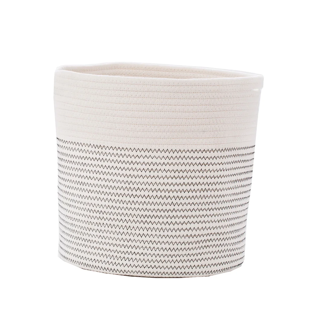 large cotton rope blanket basket laundry bath toy storage bag