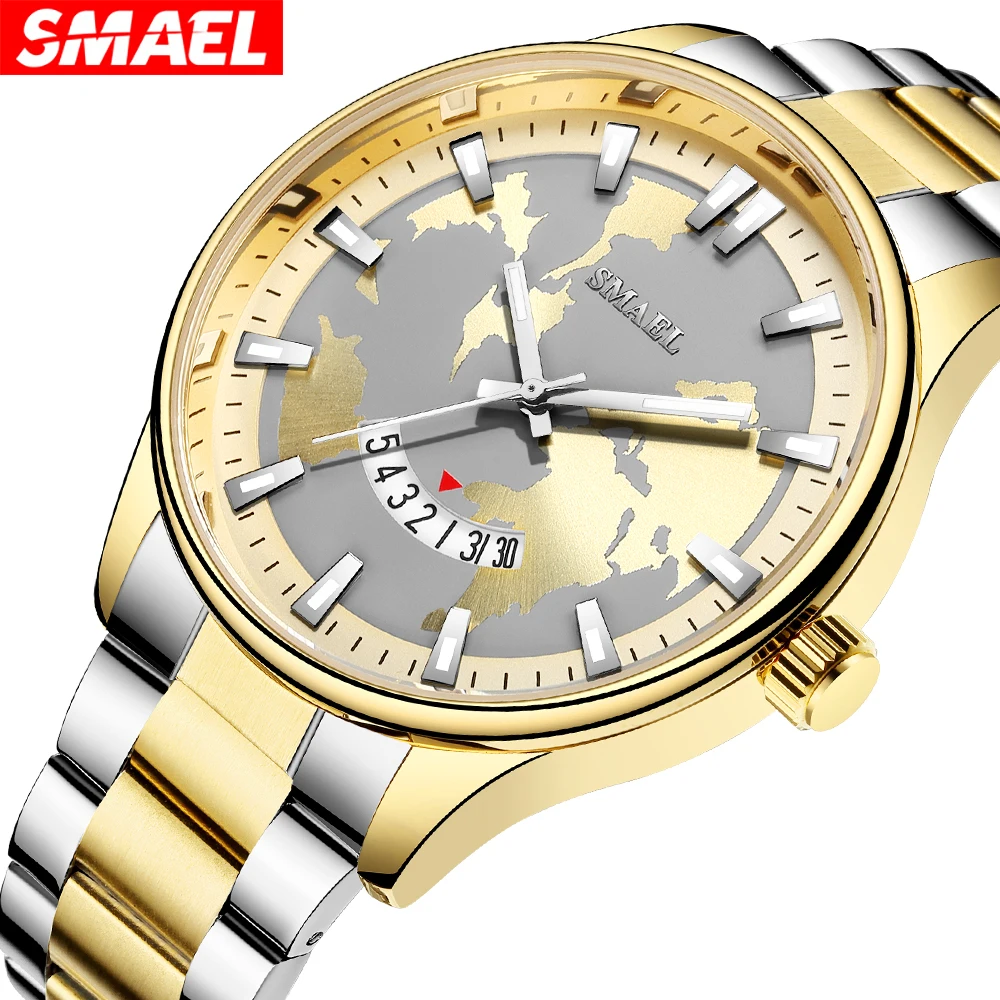 SMAEL map Design Business Wrist Watch Men Watches Famous Brand Classic Fashion Wristwatch New Male Quartz Watch For Men Clock
SMAEL map Design Business Wrist Watch Men Watches Famous Brand Classic Fashion Wristwatch New Male Quartz Watch For Men Clock