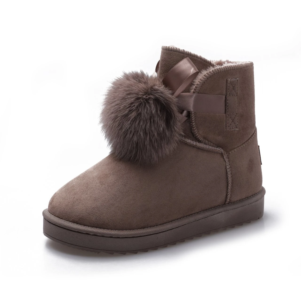 2020 colorful fashion rubber suede pom waterproof leather sneakers super warm work snow boots, Brown
2020 colorful fashion rubber suede pom waterproof leather sneakers super warm work snow boots, Brown