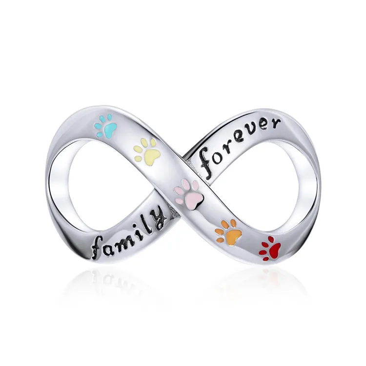 SCC1849 925 Sterling Silver Infinite Love Charm for Original Bracelet fit Original Pandora Bangle Claw Charm Family Forever
SCC1849 925 Sterling Silver Infinite Love Charm for Original Bracelet fit Original Pandora Bangle Claw Charm Family Forever