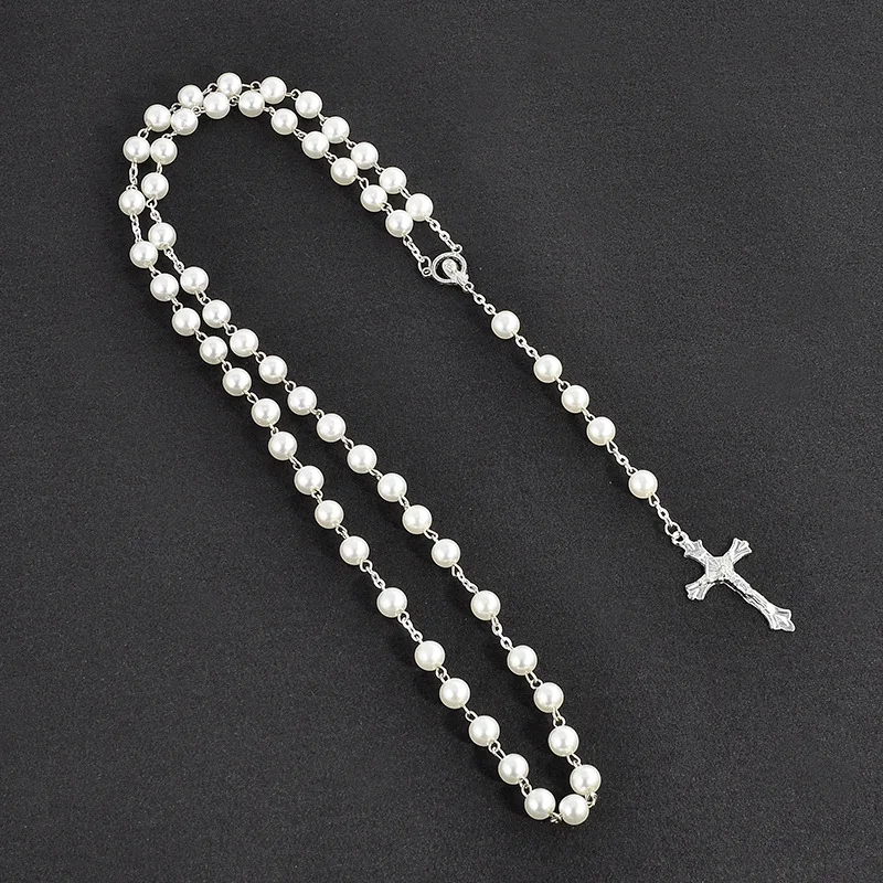 New Fashion Handmade Round Glass Bead Catholic Rosary Quality Bead Cross Necklace Beads Cross Religious Pendants Necklace, Gold
New Fashion Handmade Round Glass Bead Catholic Rosary Quality Bead Cross Necklace Beads Cross Religious Pendants Necklace, Gold