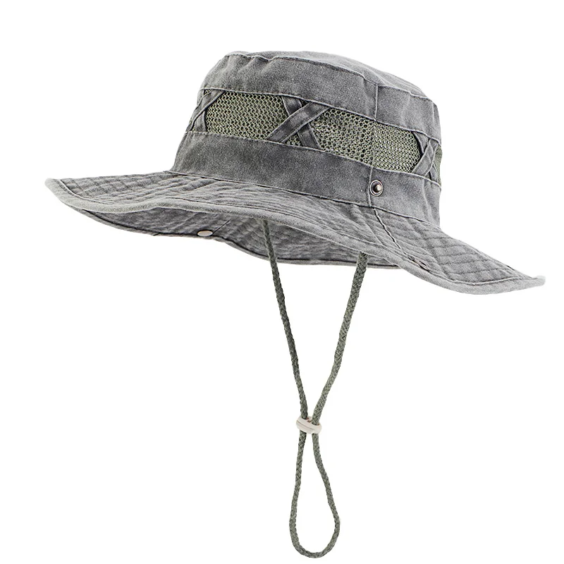 Wholesale Custom Logo Net Breathable Retro Washed Cotton Hat With Elastic Strap Bucket Fishing Hiking Climbing Hat For Women Men
Wholesale Custom Logo Net Breathable Retro Washed Cotton Hat With Elastic Strap Bucket Fishing Hiking Climbing Hat For Women Men