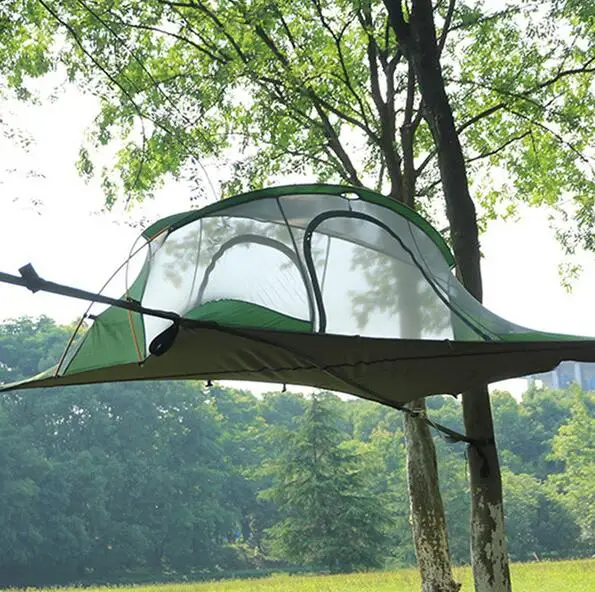 High suspended designed outdoor camping triangle hanging marquee tree tent