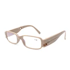 PC plastic unisex folding reading glasses with led lights