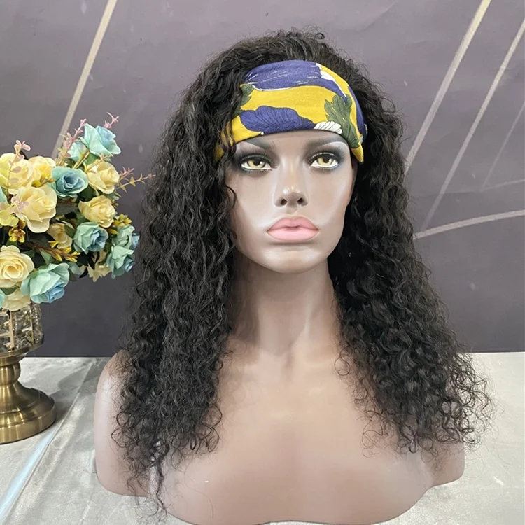 Vrigin Hair Headband Women Jerry Curly Human Hair Wigs Natural Hair Wig Headbands for Black Women, Natural color
Vrigin Hair Headband Women Jerry Curly Human Hair Wigs Natural Hair Wig Headbands for Black Women, Natural color
