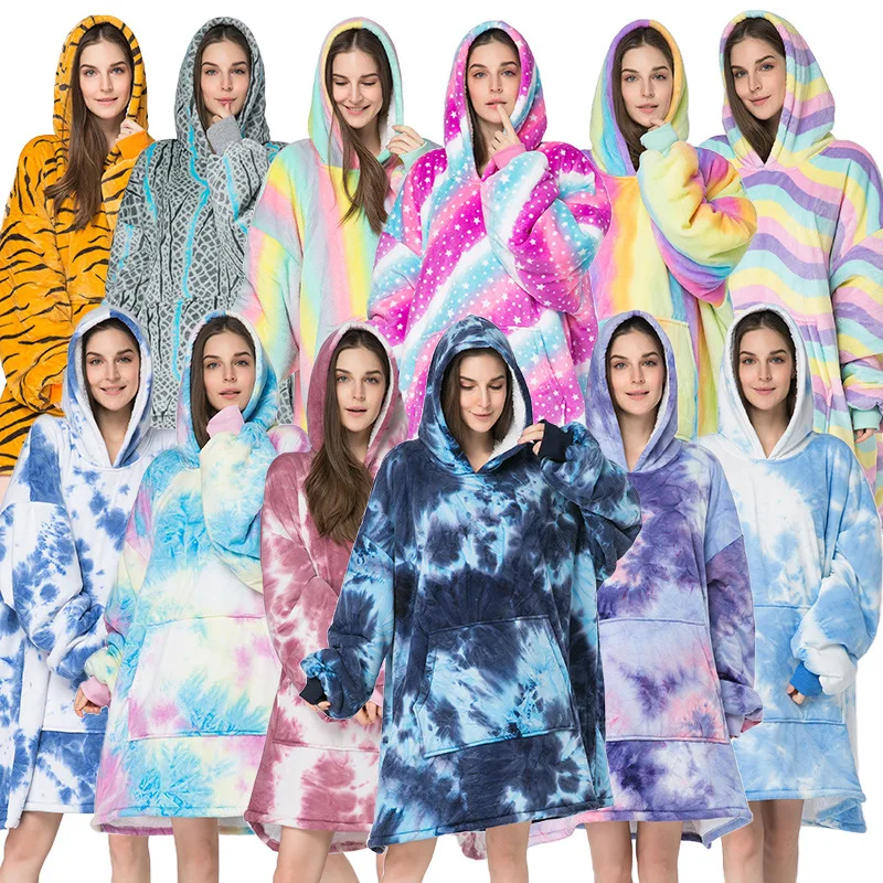 TV Lazy Blanket Shawl Office Nap Adult Warm Buckle Blanket Cheap Womens Thermal Hooded Sweatshirt Snuggie Fleece Warm Pajamas, As pictures
TV Lazy Blanket Shawl Office Nap Adult Warm Buckle Blanket Cheap Womens Thermal Hooded Sweatshirt Snuggie Fleece Warm Pajamas, As pictures