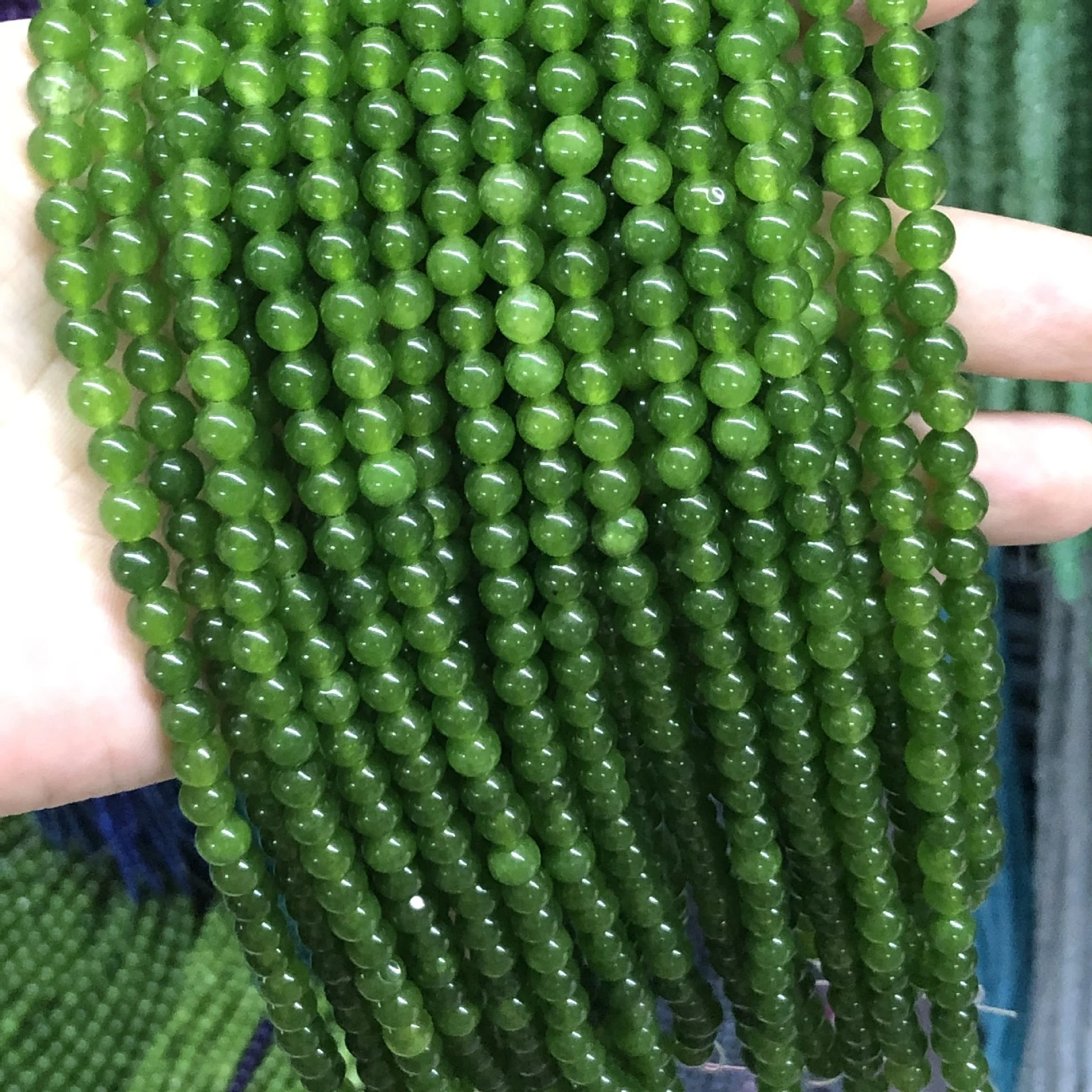 Wholesale jade natural stone loose beads 6mm round beads DIY bracelet necklace jewelry accessories, As picture
Wholesale jade natural stone loose beads 6mm round beads DIY bracelet necklace jewelry accessories, As picture