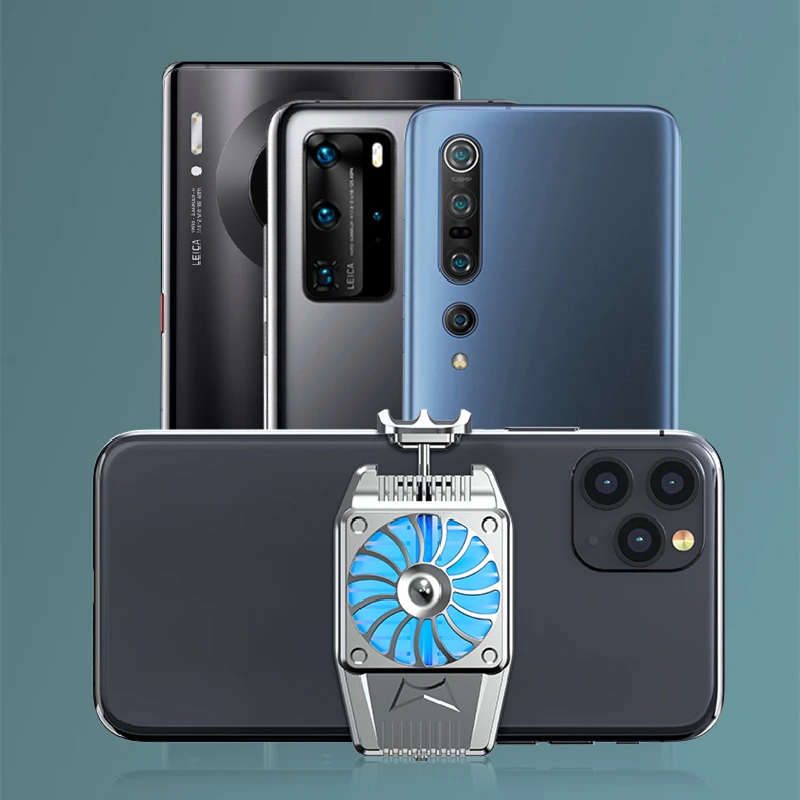 Phone Radiator Aluminium Alloy Mobile Gaming Cooler Fan With 300Mah Battery, Silver black
Phone Radiator Aluminium Alloy Mobile Gaming Cooler Fan With 300Mah Battery, Silver black