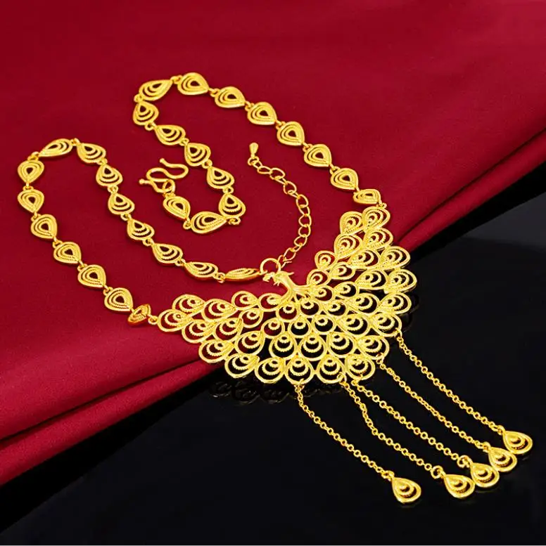 Vintage 24k gold chain jewelry FREE SHIPPING female 24K solid GOLD plated wedding necklace 24k gold necklace brass gift
Vintage 24k gold chain jewelry FREE SHIPPING female 24K solid GOLD plated wedding necklace 24k gold necklace brass gift