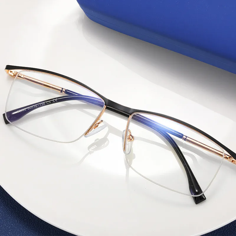 2022 Wholesale metal optical spectacle frames for man half frames optical anti blue light eyeglasses frames optical glasses
2022 Wholesale metal optical spectacle frames for man half frames optical anti blue light eyeglasses frames optical glasses