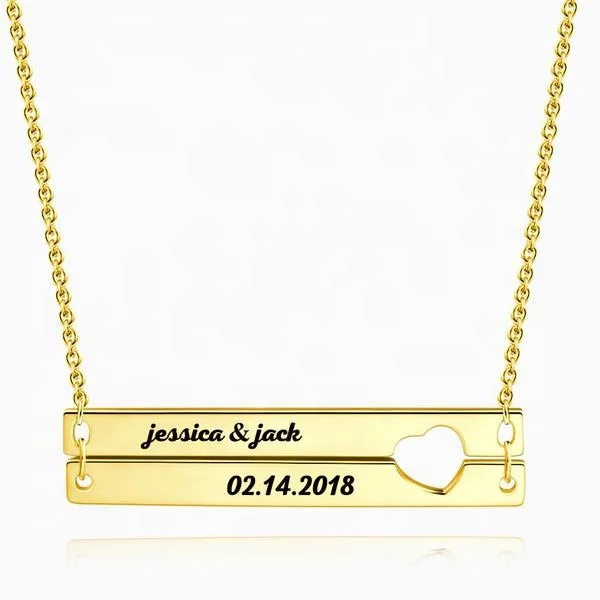 925 Silver Custom Engraved Double Nameplate Bar Necklaces Personalized Gold Engraving Name Number Date Bar Necklace
925 Silver Custom Engraved Double Nameplate Bar Necklaces Personalized Gold Engraving Name Number Date Bar Necklace