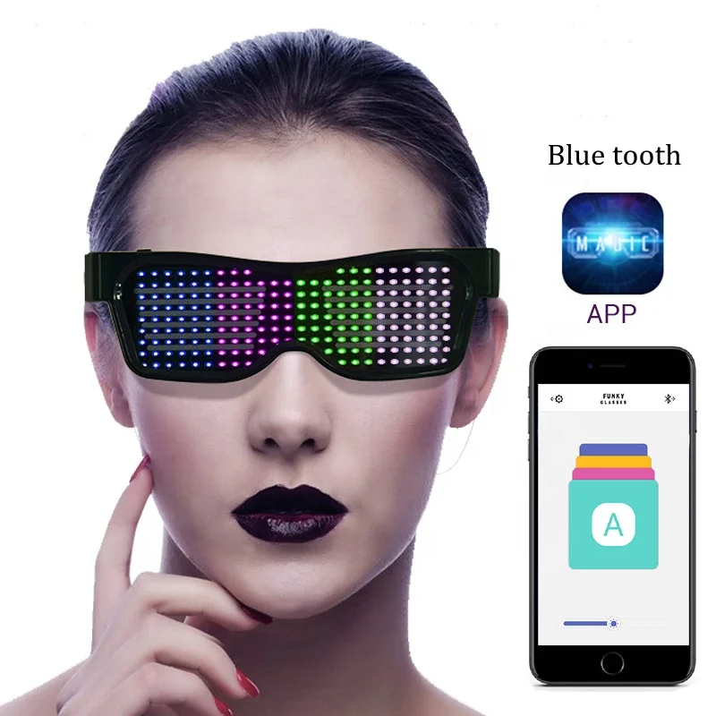 Free Drop Shipping Customizable Blue tooth LED Glasses for Raves Festivals Fun Parties Sports Birthday Costumes EDM Flashing
Free Drop Shipping Customizable Blue tooth LED Glasses for Raves Festivals Fun Parties Sports Birthday Costumes EDM Flashing